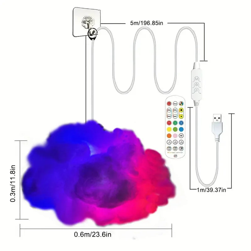 Magiczna Chmura LED RGB – CosyGlow™