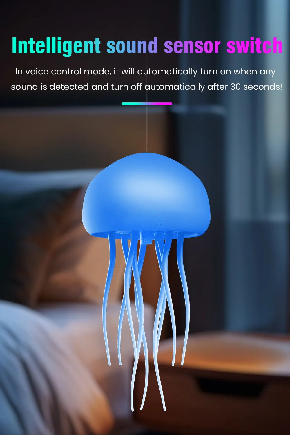 Lampka Meduza LED RGB | CosyGlow™