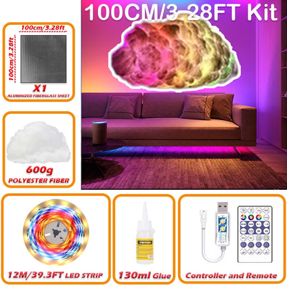 Chmura LED 3D RGB – CosyGlow™
