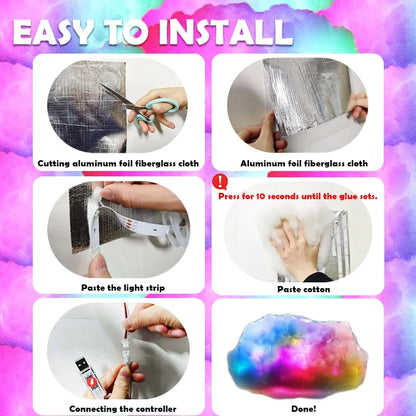 Chmura LED 3D RGB – CosyGlow™