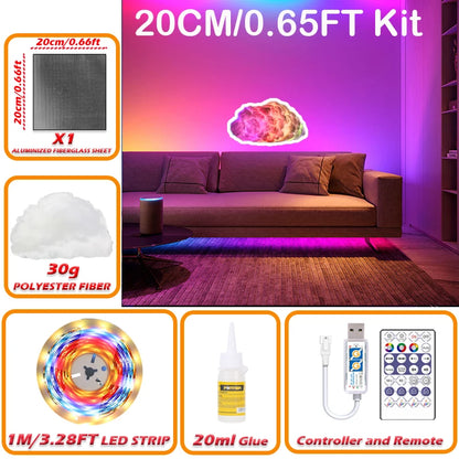 Chmura LED 3D RGB – CosyGlow™