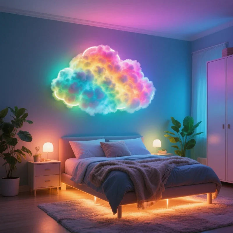 Chmura LED 3D RGB – CosyGlow™