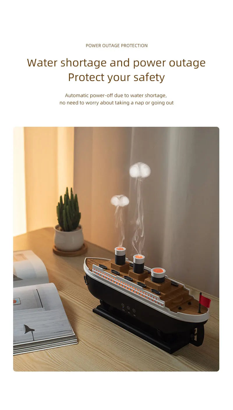 Nawilżacz LED Statek Titanic | CosyGlow™