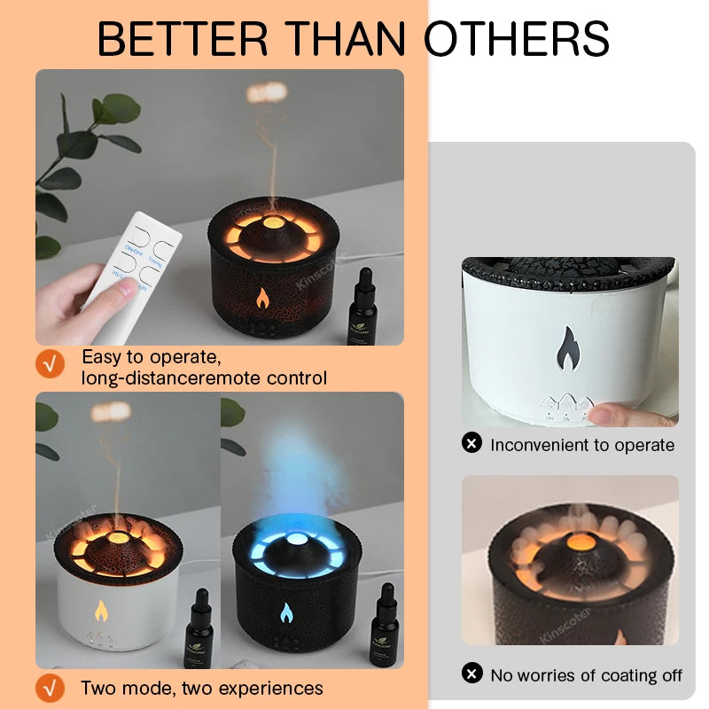 Nawilżacz Volcano LED | CosyGlow™