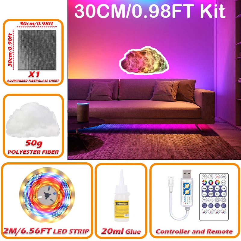 Chmura LED 3D RGB – CosyGlow™