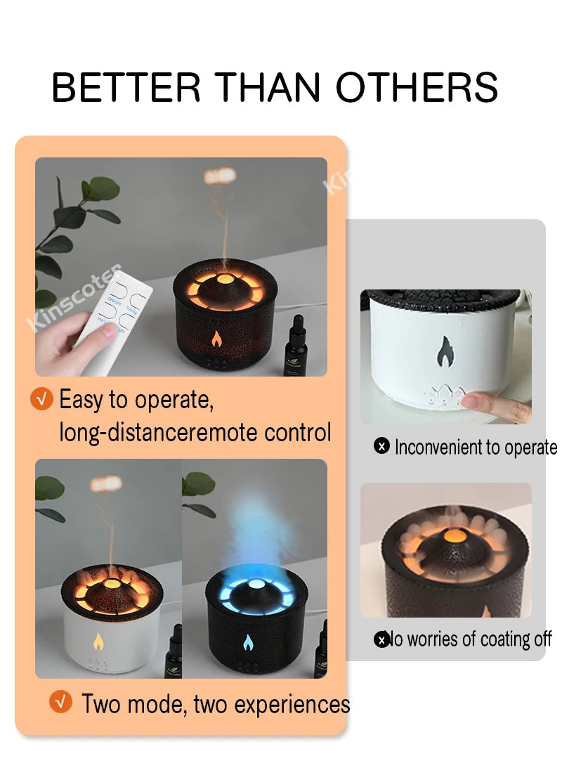 Nawilżacz Volcano LED | CosyGlow™