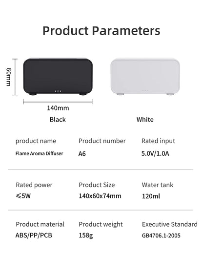 Nawilżacz Płomień LED | CosyGlow™